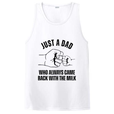 Just A Dad Who Always Came Back With The Milk PosiCharge Competitor Tank