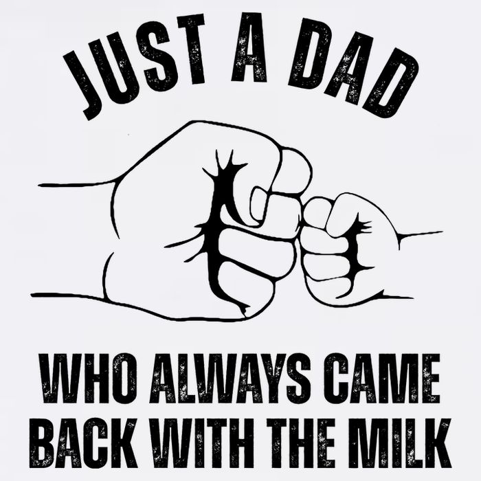 Just A Dad Who Always Came Back With The Milk Kids T-Shirt
