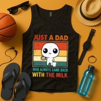 Just A Dad Who Always Came Back With The Milk Tank Top