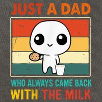 Just A Dad Who Always Came Back With The Milk Cotton Canvas Backpack