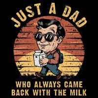 Just A Dad Who Always Came Back With The Milk Mesh Reversible Basketball Jersey Tank