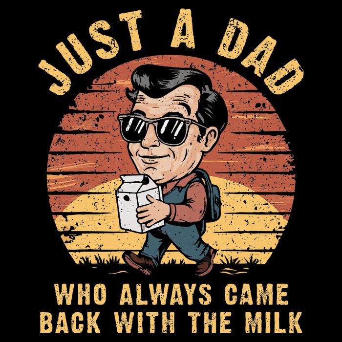 Just A Dad Who Always Came Back With The Milk Mesh Reversible Basketball Jersey Tank