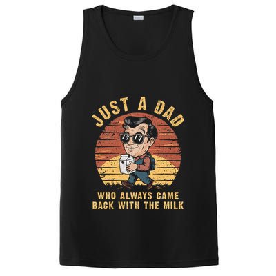 Just A Dad Who Always Came Back With The Milk PosiCharge Competitor Tank