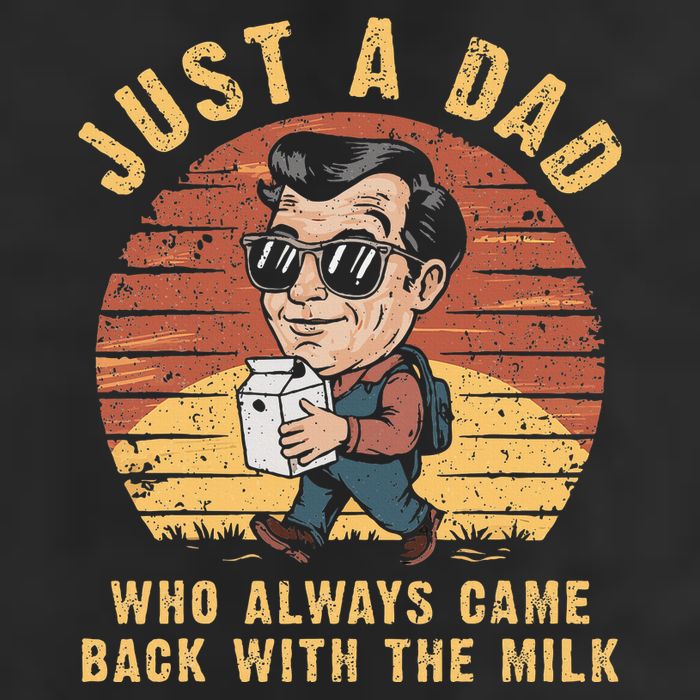 Just A Dad Who Always Came Back With The Milk Golf Towel