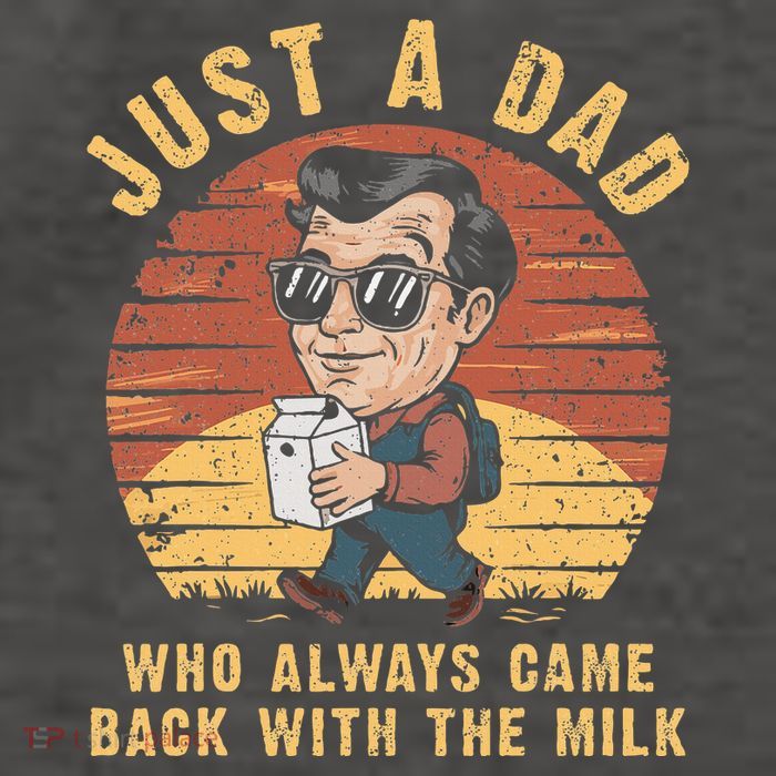 Just A Dad Who Always Came Back With The Milk Vector Backpack