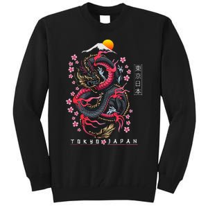 Japanese Aesthetic Dragon Tokyo Japan Manga Tall Sweatshirt