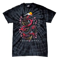 Japanese Aesthetic Dragon Tokyo Japan Manga Tie-Dye T-Shirt