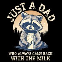 Just A Dad Who Always Came Back With The Milk Ferral Dad Cooling Performance Crew T-Shirt