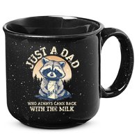 Just A Dad Who Always Came Back With The Milk Ferral Dad 15oz Campfire Ceramic Mug