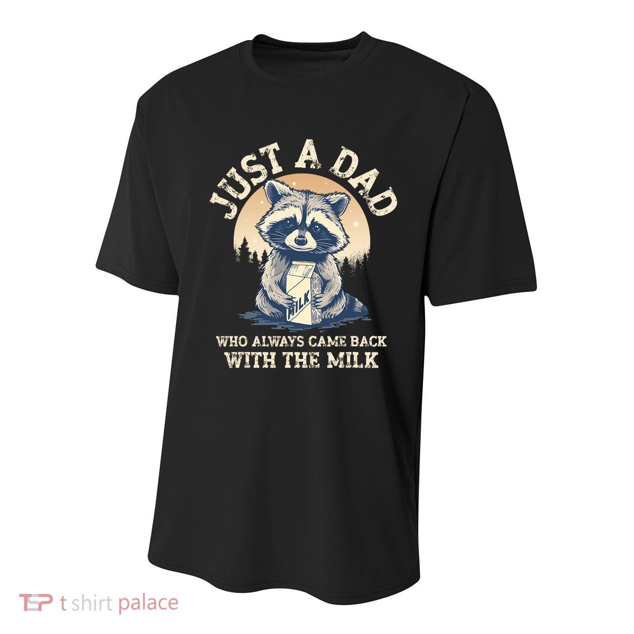 Just A Dad Who Always Came Back With The Milk Ferral Dad Youth Performance Sprint T-Shirt