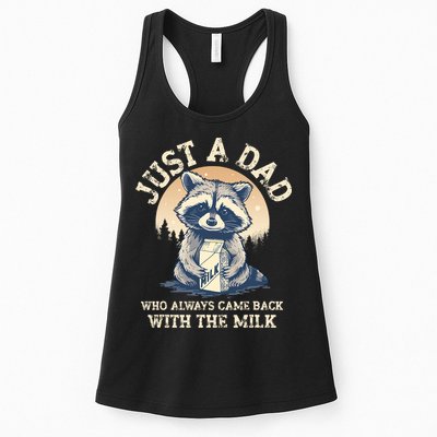 Just A Dad Who Always Came Back With The Milk Ferral Dad Womens Tank Top