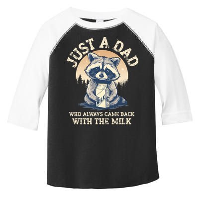 Just A Dad Who Always Came Back With The Milk Ferral Dad Toddler Fine Jersey T-Shirt