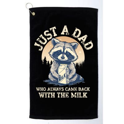 Just A Dad Who Always Came Back With The Milk Ferral Dad Golf Towel