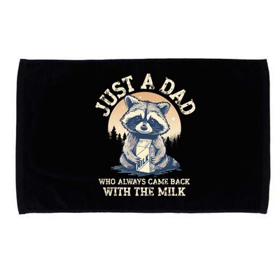 Just A Dad Who Always Came Back With The Milk Ferral Dad Microfiber Hand Towel