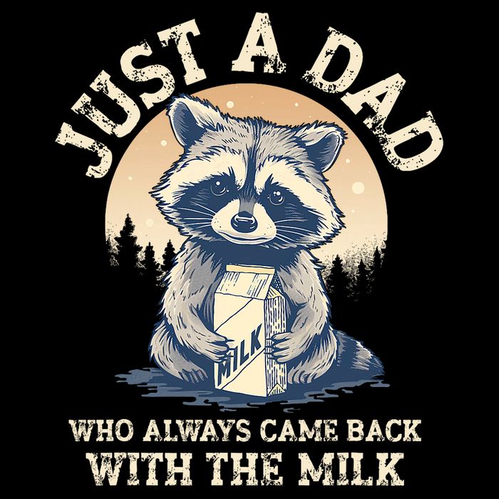 Just A Dad Who Always Came Back With The Milk Ferral Dad Short Acrylic Beanie