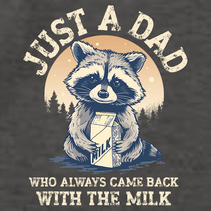Just A Dad Who Always Came Back With The Milk Ferral Dad Vector Backpack