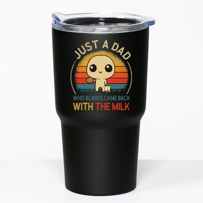 Just A Dad Who Always Came Back With The Milk Dad Daddy Gift Tumbler