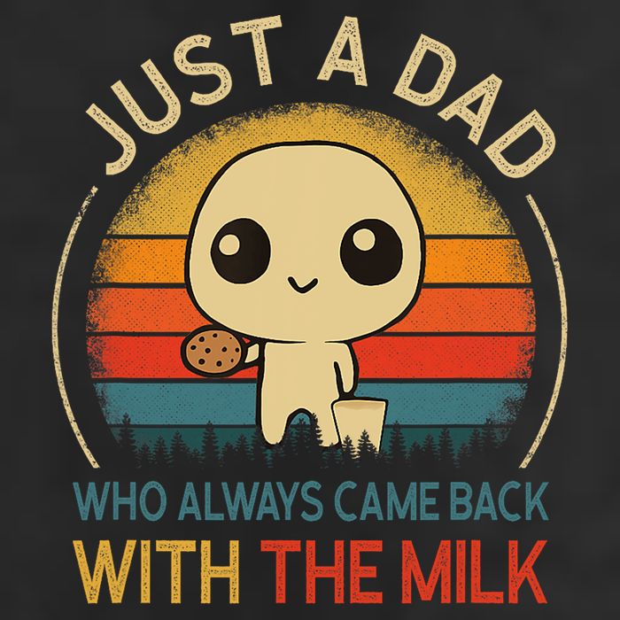 Just A Dad Who Always Came Back With The Milk Dad Daddy Gift 25L Jumbo Tote