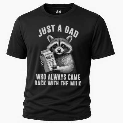 Just A Dad Who Always Came Back With The Milk Performance Shirt