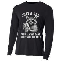 Just A Dad Who Always Came Back With The Milk Cooling Performance Long Sleeve Crew