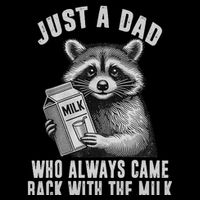 Just A Dad Who Always Came Back With The Milk Cooling Performance Long Sleeve Crew