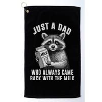 Just A Dad Who Always Came Back With The Milk Golf Towel