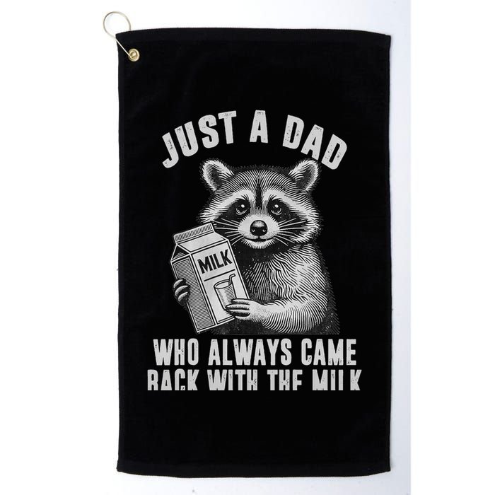 Just A Dad Who Always Came Back With The Milk Golf Towel