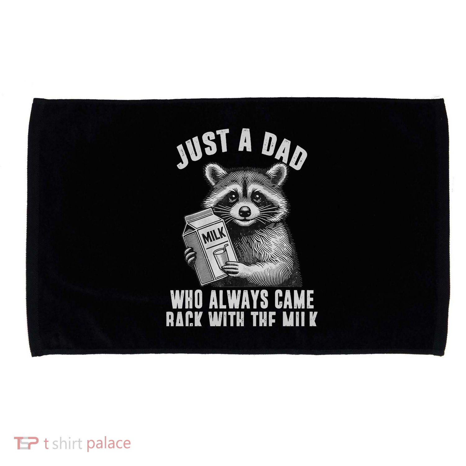 Just A Dad Who Always Came Back With The Milk Microfiber Hand Towel