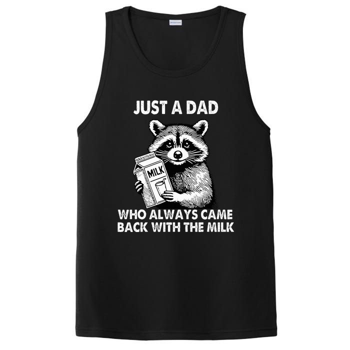 Just A Dad Who Always Came Back With The Milk FatherS Day PosiCharge Competitor Tank