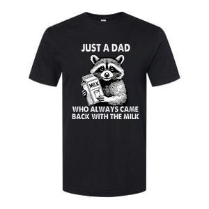 Just A Dad Who Always Came Back With The Milk FatherS Day Softstyle CVC T-Shirt