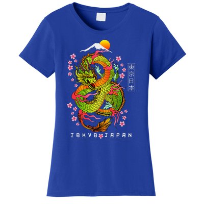 Japanese Aesthetic Dragon Tokyo Japan Asian 80’s Manga Anime  Women's T-Shirt