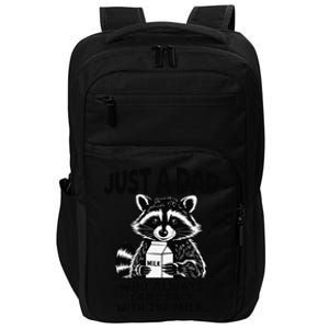 Just A Dad Who Always Came Back With The Milk Funny Dad Joke Gift Impact Tech Backpack