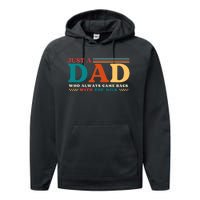 Just A Dad Who Always Came Back With The Milk Performance Fleece Hoodie