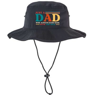 Just A Dad Who Always Came Back With The Milk Bucket Hat