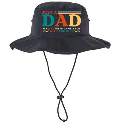 Just A Dad Who Always Came Back With The Milk Legacy Cool Fit Booney Bucket Hat