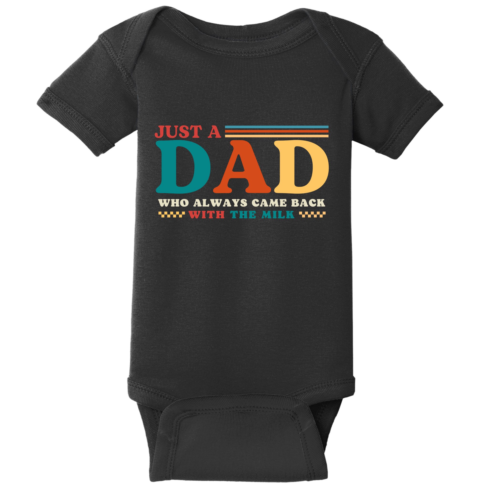 Just A Dad Who Always Came Back With The Milk Baby Bodysuit