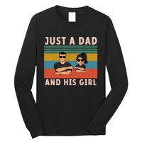 Just A Dad And His Girl Daddy FatherS Day 2024 Long Sleeve Shirt