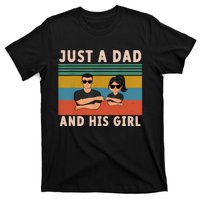 Just A Dad And His Girl Daddy FatherS Day 2024 T-Shirt