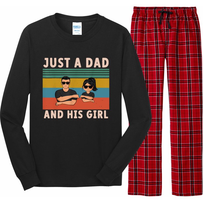 Just A Dad And His Girl Daddy FatherS Day 2024 Long Sleeve Pajama Set