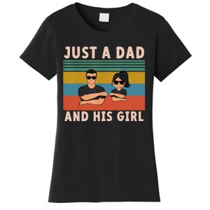 Just A Dad And His Girl Daddy FatherS Day 2024 Women's T-Shirt