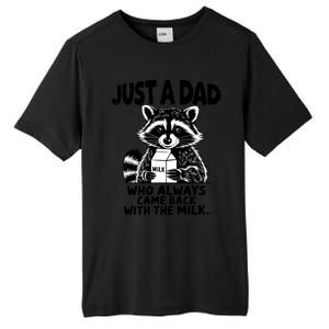 Just A Dad Who Always Came Back With The Milk Funny Dad Joke Tall Fusion ChromaSoft Performance T-Shirt