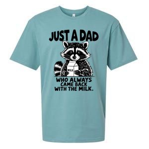 Just A Dad Who Always Came Back With The Milk Funny Dad Joke Sueded Cloud Jersey T-Shirt