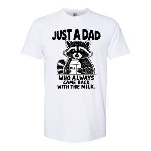 Just A Dad Who Always Came Back With The Milk Funny Dad Joke Softstyle CVC T-Shirt