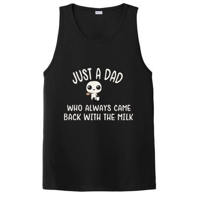 Just A Dad Who Always Came Back With The Milk PosiCharge Competitor Tank