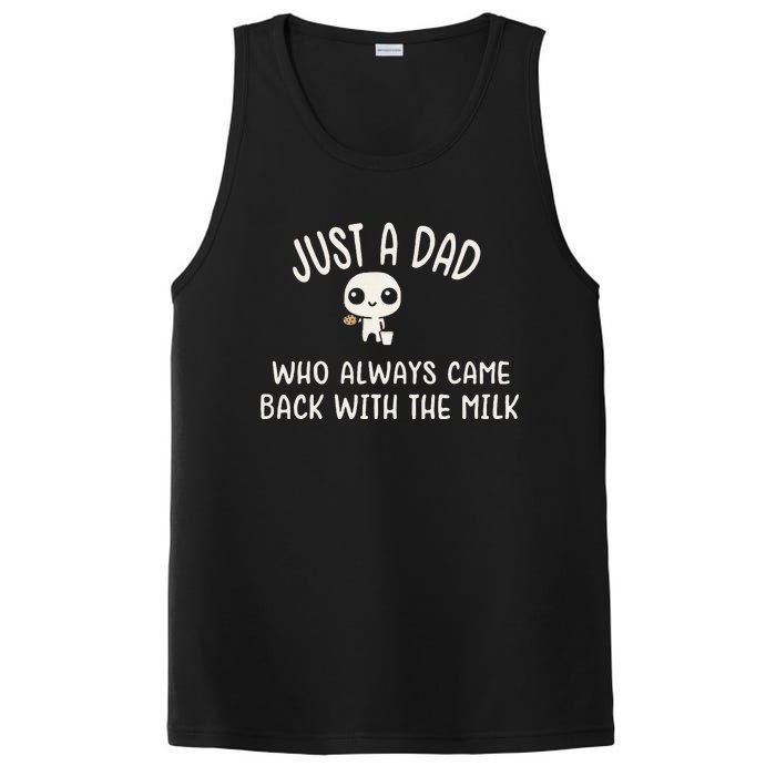 Just A Dad Who Always Came Back With The Milk PosiCharge Competitor Tank