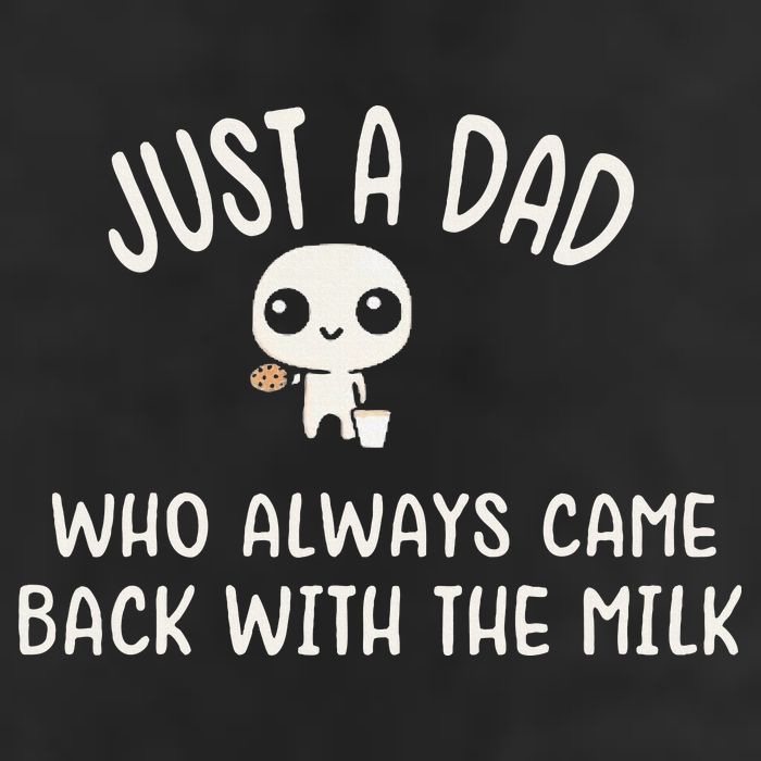 Just A Dad Who Always Came Back With The Milk Golf Towel