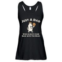 Just A Dad Who Always Came Back With The Milk Ladies Essential Flowy Tank