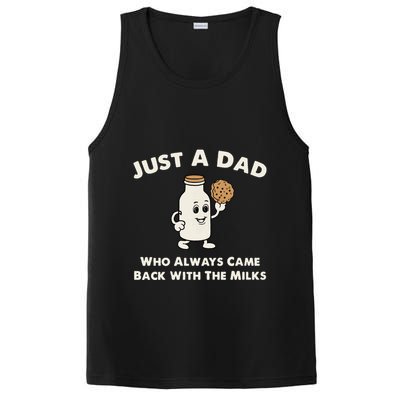 Just A Dad Who Always Came Back With The Milk PosiCharge Competitor Tank