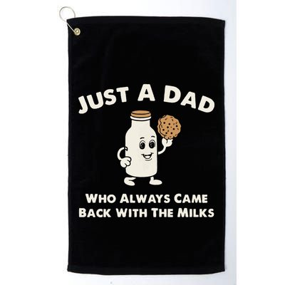 Just A Dad Who Always Came Back With The Milk Golf Towel