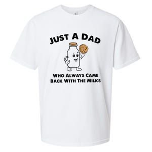 Just A Dad Who Always Came Back With The Milk Sueded Cloud Jersey T-Shirt